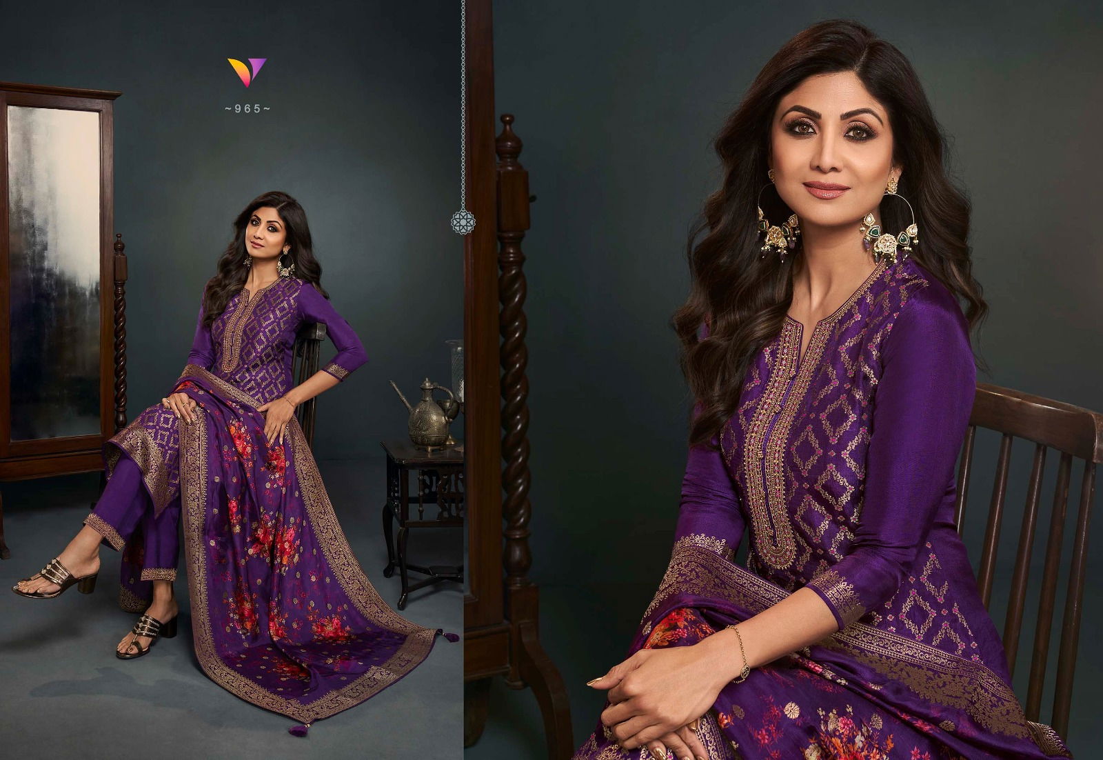 Shilpa 9 By Vatsam Viscose Dola Embroidery Readymade Suits Wholesalers In Delhi